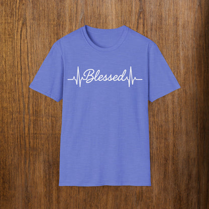 Blessed White Lettering