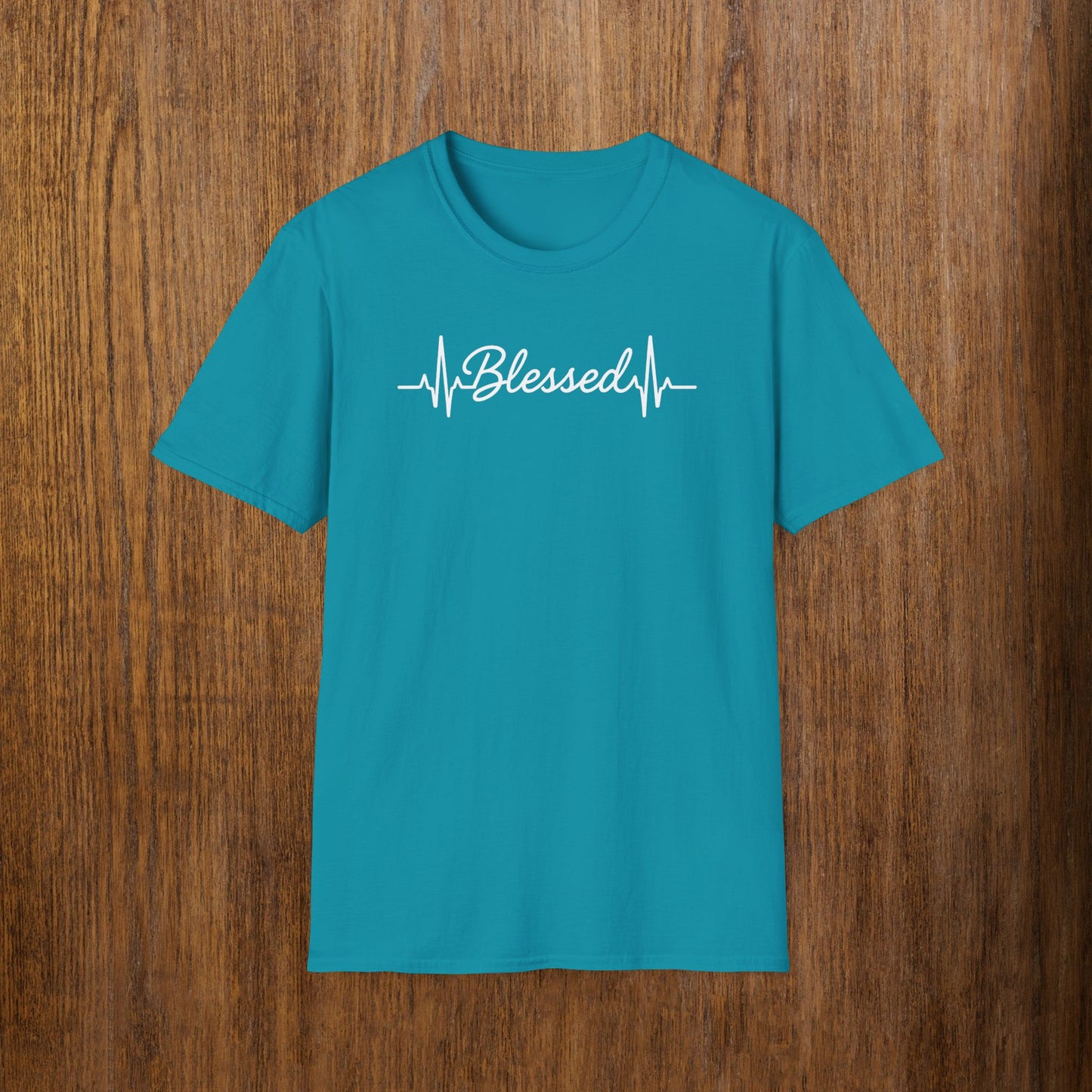 Blessed White Lettering