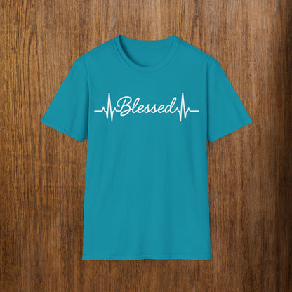 Blessed White Lettering