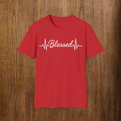 Blessed White Lettering