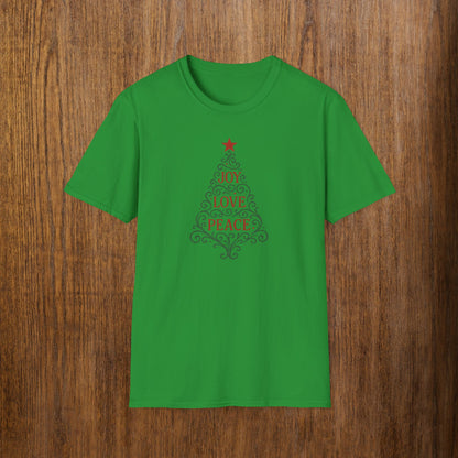 Joy-Love-Peace Tree Red/Green