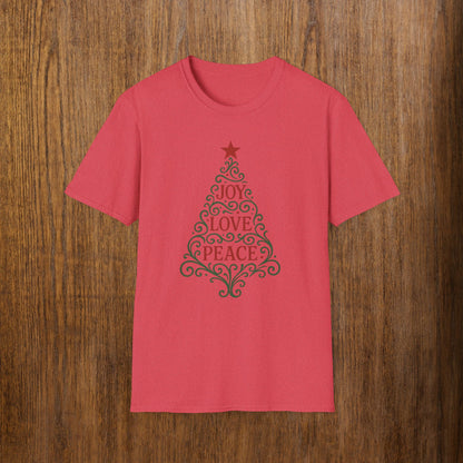 Joy-Love-Peace Tree Red/Green