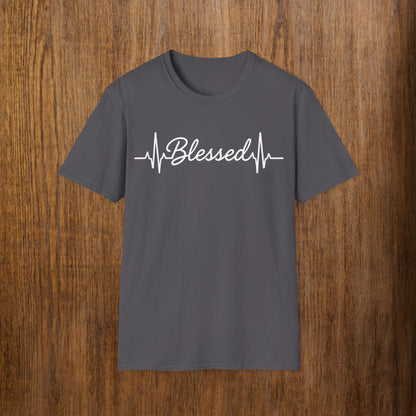 Blessed White Lettering