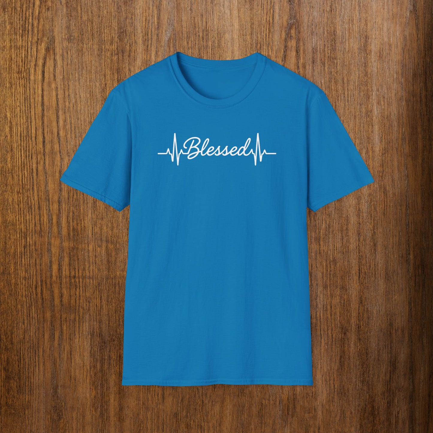 Blessed White Lettering