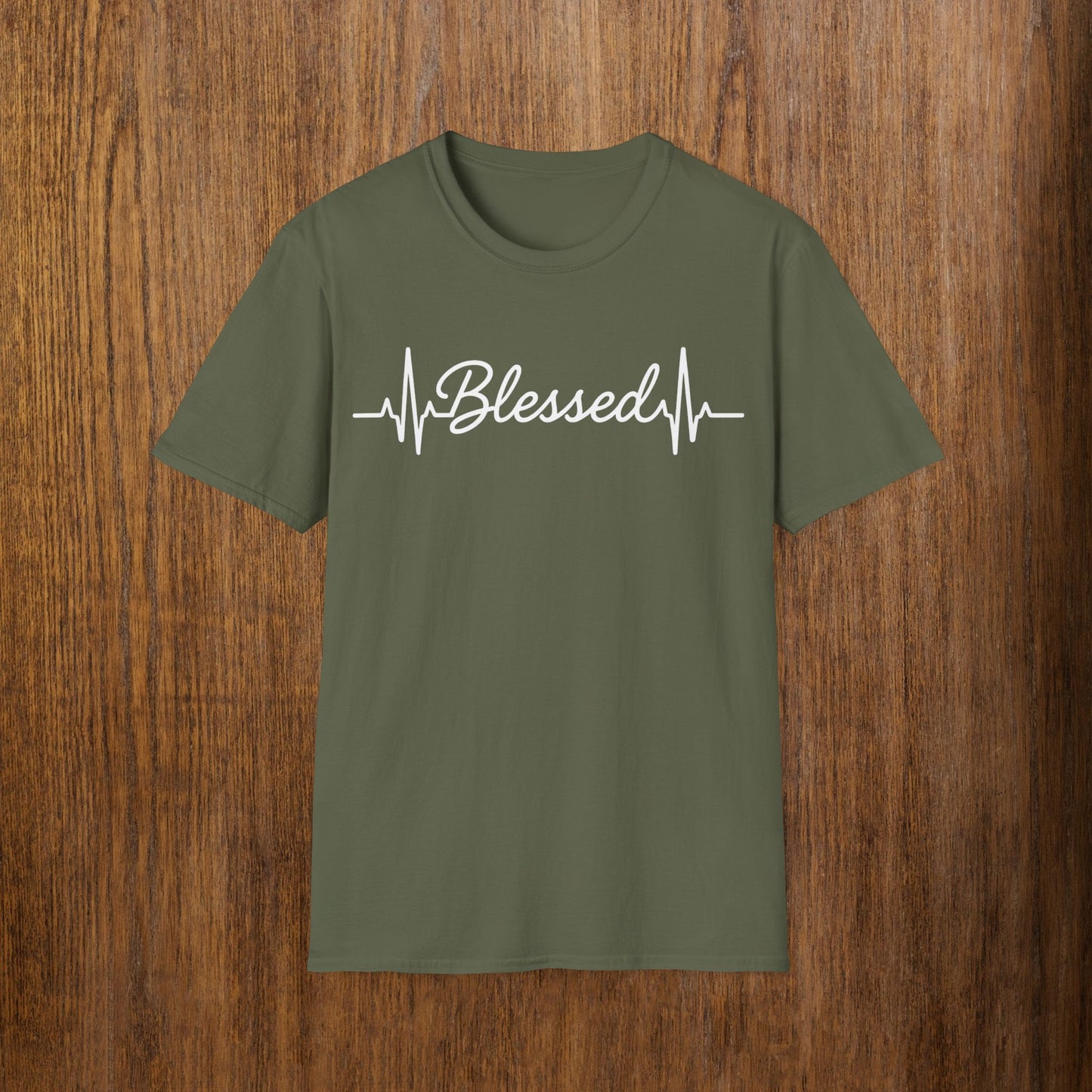 Blessed White Lettering