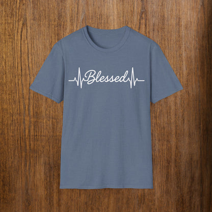 Blessed White Lettering