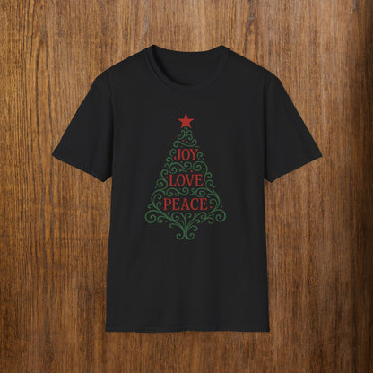 Joy-Love-Peace Tree Red/Green