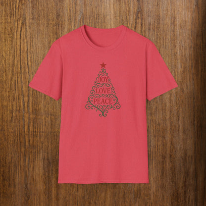 Joy-Love-Peace Tree Red/Green