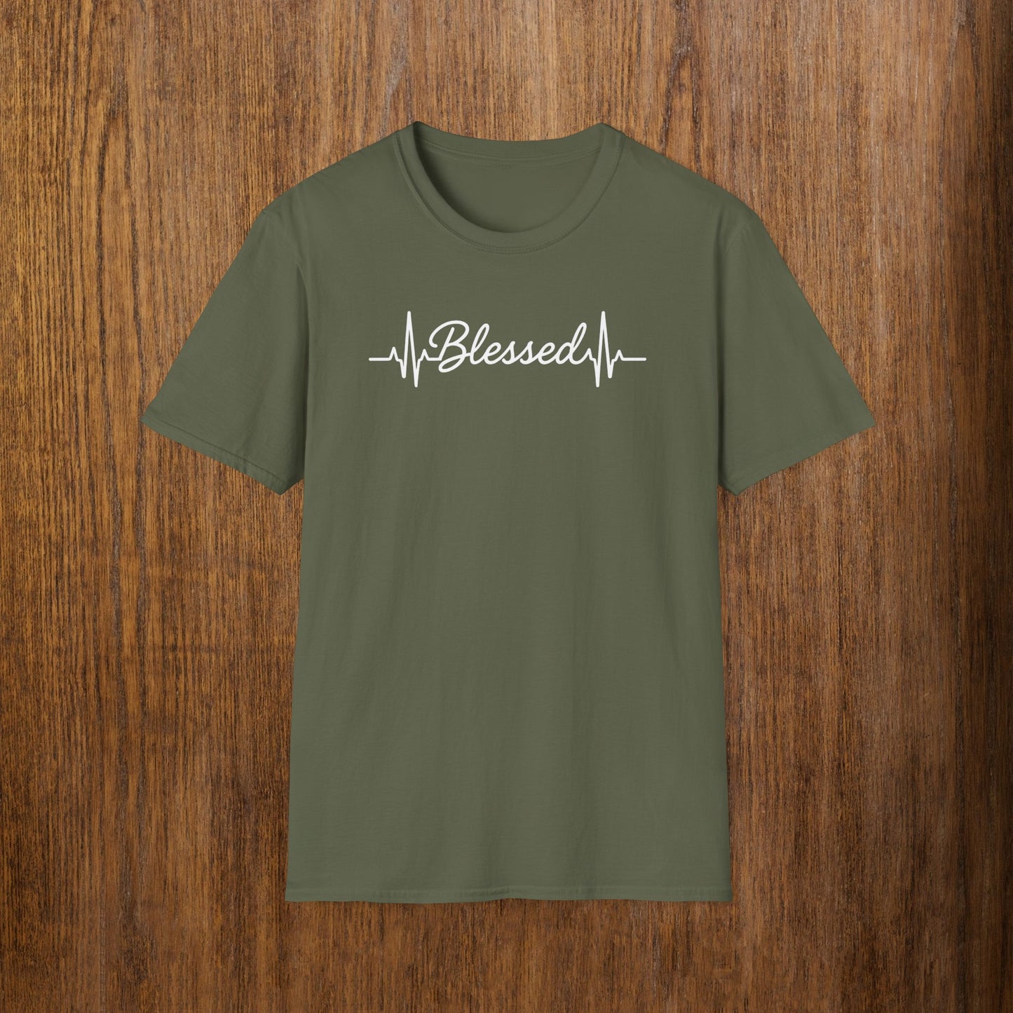 Blessed White Lettering